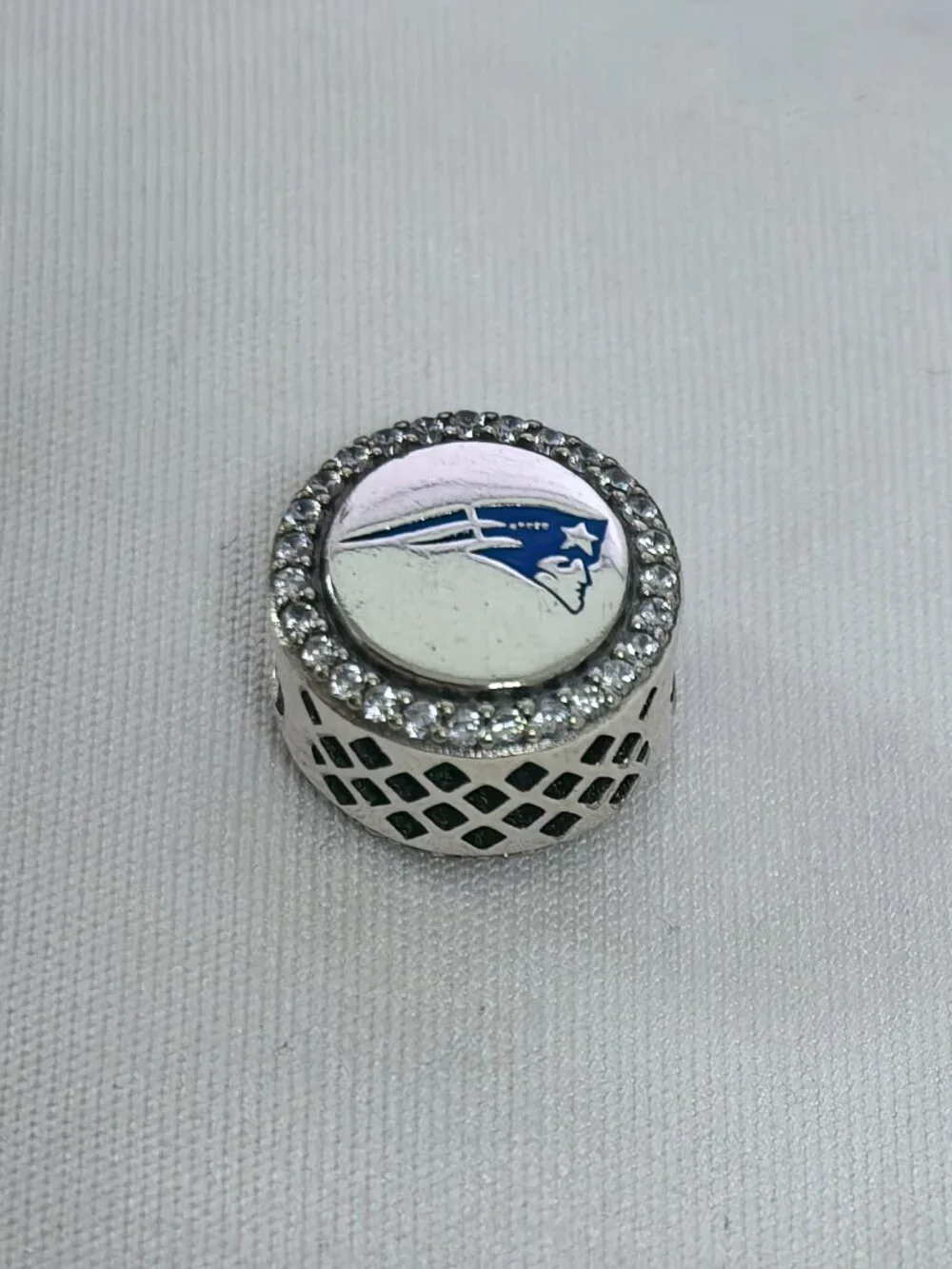 Pandora New England Patriots Exclusive Charm Pendant, S925 Silver Jewelry